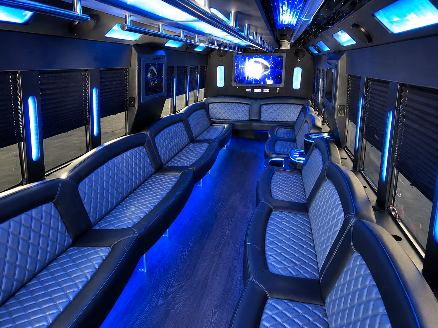 get your bridal party to the ceremony in style with a trenton party bus