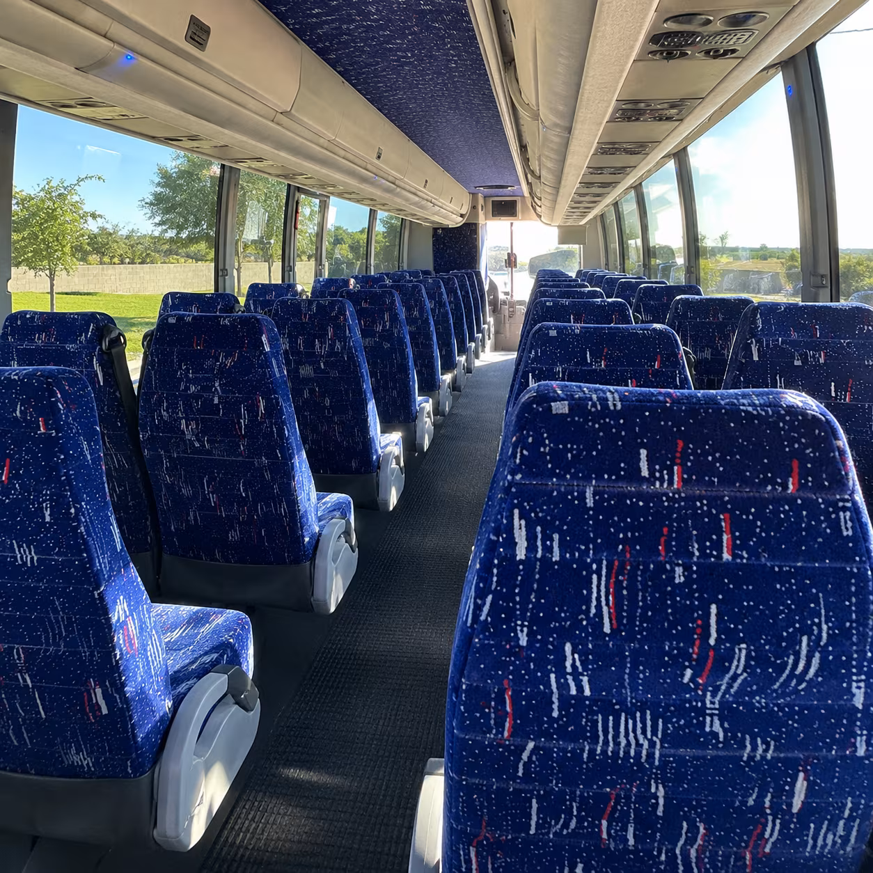 trenton sporting event transportation onboard seating
