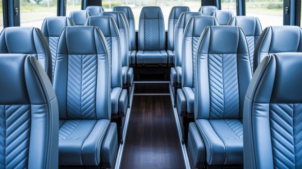 trenton 18 passenger minibus interior