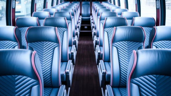 trenton 50 passenger charter bus interior