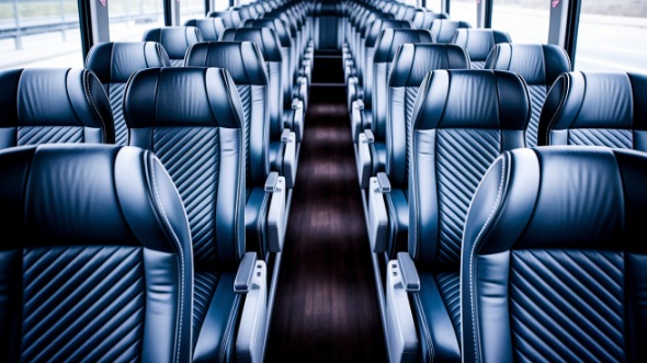 trenton 54 passenger charter bus inside