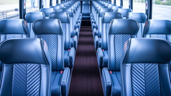 trenton 54 passenger charter bus interior