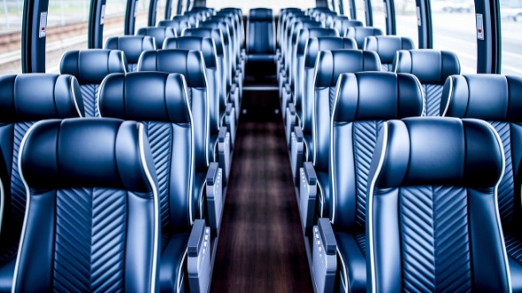 trenton 55 passenger charter bus inside