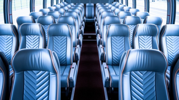 trenton 55 passenger charter bus interior