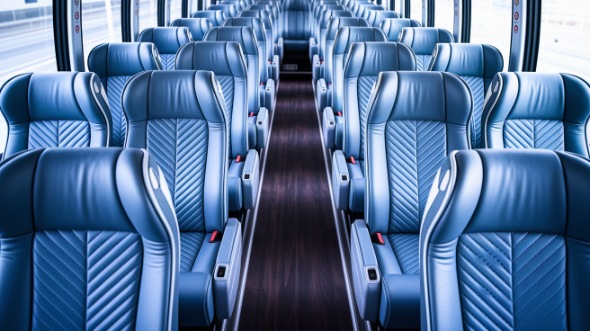 trenton 56 passenger charter bus interior
