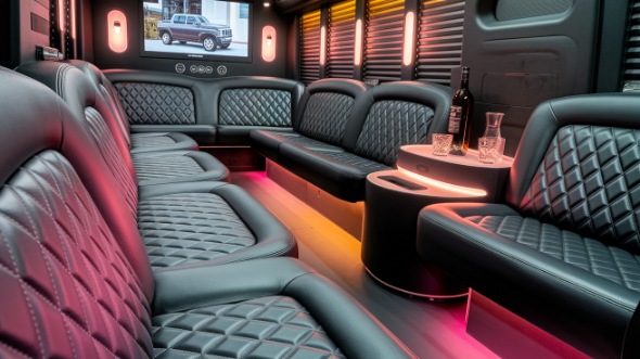 trenton sprinter limo rental interior